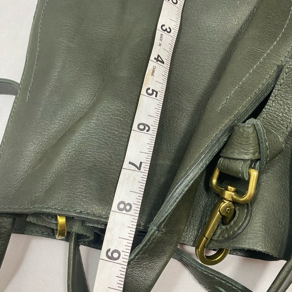 Madewell leather crossbody bag green - Picture 7 of 10